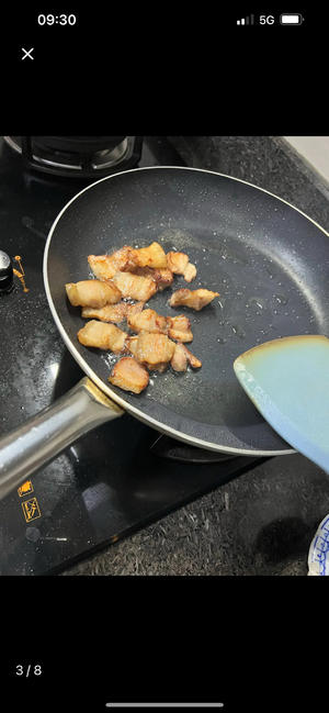下饭菜,豆豉蒜苗炒五花肉！84.jpg